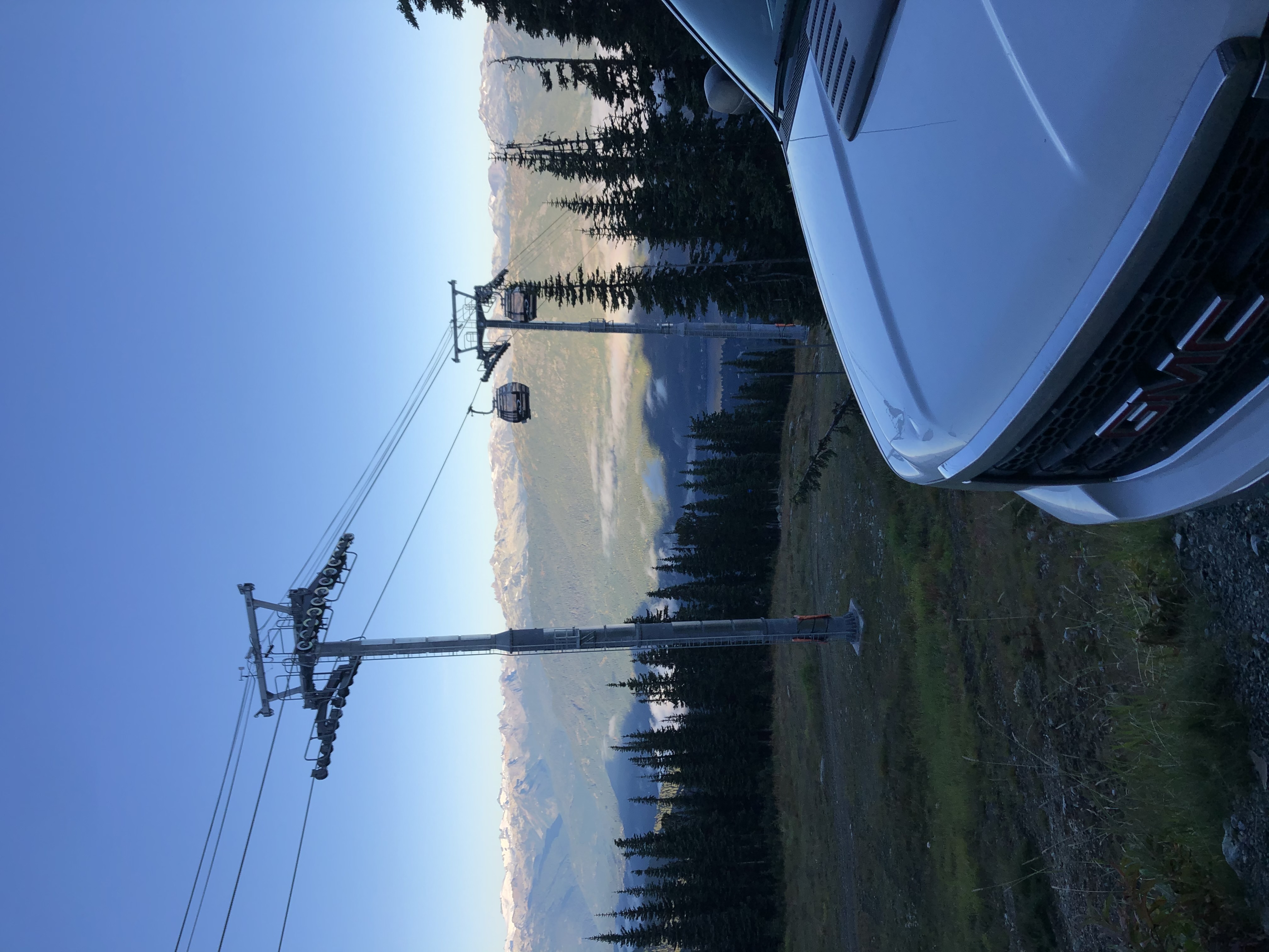 Access to Telus equipment shelter near gondola towers at Blackcomb Rendezvous in Whistler, B.C.
